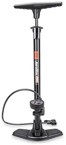 HEYNER® Standluftpumpe, Fahrradpumpe, Standpumpe 11 bar, Multi-Ventil Anschluss, für alle Ventile