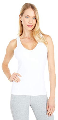 Alo Yoga Damen Elevate Tank Yoga-Shirt, Weiß, Groß