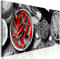 decomonkey Bilder Küche 135x45 cm XXL 1 Teilig Leinwandbilder Bild auf Leinwand Vlies Wandbild Kunstdruck Wanddeko Wand Wohnzimmer Wanddekoration Deko Paprika Kräuter Gewürze Gemüse