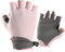 Fahrradhandschuhe Halbfinger,MoreChioce Atmungsaktiv Radhandschuhe Damen Herren Mountainbike Handschuhe Rennrad Handschuhe Stoßdämpfung Rutschfeste MTB Handschuhe Rosa,M (Breite: 15 cm)
