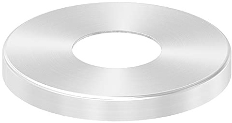 FeNau - Abdeckrosette - Maße: Ø 87x10 mm - für Rundrohr: Ø 33,7 mm - V2A - passgenaue Installation und präzises Finishing für Rohre