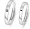 LCUK Korea einfaches Paar Sun Moon Verstellbarer Ring Mode Frauen Hochzeitstag Ring Schmuck Geschenk für romantischen Valentinstag