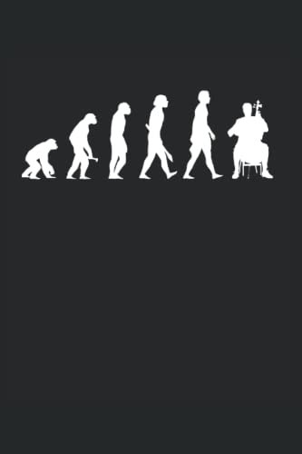 Cello Evolution Notizbuch (liniert) Cellospieler Cellist