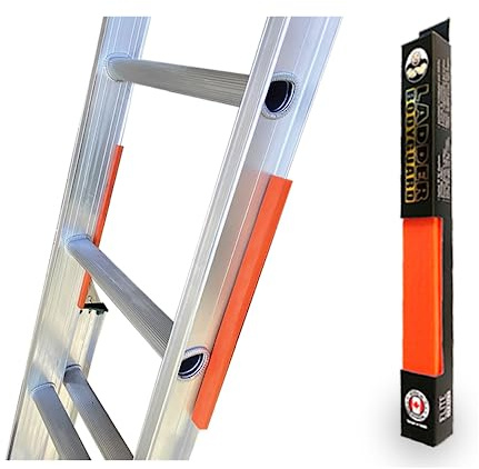 LADDER BODYGUARD Ladder Rail Covers for Gutters & Roof, Non-Marring Surface Protector, Helps Reduce Scratches & Dents | Extension & Multi-Position Ladder Accessory | Fits 1 1/8” Wide Centered “T”