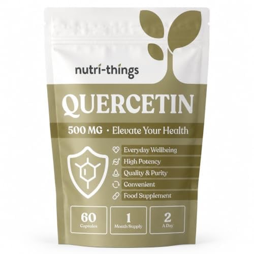 Quercetin Complex 500mg Per Serving | Quercetin Supplement | Antioxidant Supplement for Immune Support | 98% Purity Extract | 60 Capsules | High Potency Quercetin Complex