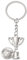 TRIXES Silver Soccer Boot and Trophy Keychain - Accessoire Coupe du Monde de Football - Bijoux de Charme, Porte-clés pour Homme et Femme, Argent, Taille Unique