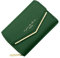 HNOOM Porte Monnaie Femme Portefeuille Femme en Cuir PU Porte Carte Monnaie Portefeuilles pour Femmes Court Zippé Femmes avec 9 emplacements pour Cartes Petit Porte Feuille (Vert)