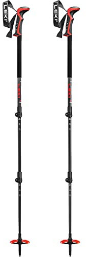 LEKI Haute Route 3 Skistöcke, Dark Anthracite-Dark red-Black, 110-150cm