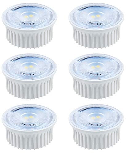 NCC-Licht 6 x LED Leuchtmittel Modul mit Linse 5W 400lm 230V 400lm 865 Tageslicht 6500K kaltweiß flach 38° DIMMBAR