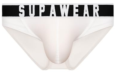 Supawear - Herren Slip Unterwäsche - Ribbed Slashed Brief White - 1x Größe M