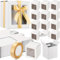 Ctosree 50 Stück Geschenkboxen für Sublimationstassen, Tassenboxen für den Versand, Ausstellungsboxen für 325 ml, 340 ml, 425 ml, Sublimationstassen, leere Tassenbox, Tassen, Geschenkverpackung (weiß)