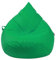 Droplet-Lounge Tropfenform Sitzsack mit Füllung | für Kinder Erwachsene | Indoor & Outdoor geeignet | Wasser-& Schmutzabweisend | Sitzkissen Bodenkissen Beanbag (XL Durchmesser 70 cm, Apfelgrün)