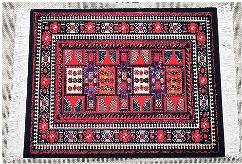 Egurs Tapis de souris Tapis de souris Tapis de souris Oriental Persan Mini tapis de souris avec pompon Petit tapis de souris oriental Tapis de souris Ordinateur Tapis de souris Drôle Accessoire de