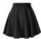 Cegerne Damen Mädchen Mini Skater Rock Flared Casual Schule Rock Tennis Rock Faltenrock, Schwarz, XXL