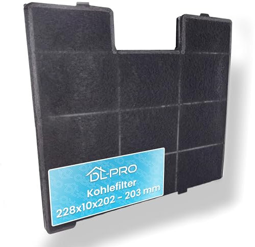 DL-pro Aktivkohlefilter 243x222x15mm für Amica KF17141 KF17147 Filter Geruchsfilter Kohlefilter für Dunstabzugshaube Abzugshaube Dunsthaube