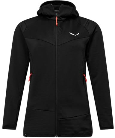 SALEWA Puez Altavia Polarlite Giacca con Cappuccio Donna, Nero Black out, L