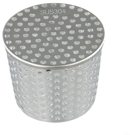 HOHOVYVY Siphon de sol amovible, en acier inoxydable 304, anti-blocage, siphon de sol de douche, siphon de sol pour l'extérieur pour le drainage, outil de cour extérieure (100 mm)
