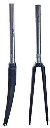 Forcella per Bici da Strada 700C Forcella Anteriore per Bicicletta a Scatto Fisso Ultraleggera in Fibra di Carbonio 3K 1-1/8u201dQR 570g