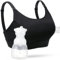momcozy Hands Free Pumping Bra, Adjustable Breast-Pumps Holding and Nursing Bra, Pumping & Nursing Bra in One Black