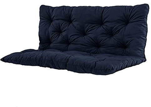 Sitzkissen für Gartenschaukel mit Rückenlehne, wasserdicht, rutschfest, für 2- und 3-Sitzer-Möbel, dicke Ersatzpolster für Terrassenstühle, 150 x 100 cm