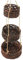 Ciieeo 1 Jeu Panier suspendu en bambou pot de fleur extérieur remplisseur Piscine panier rangement panier de rangement panier pour fleur Fournitures pour la maison herbe de courge Coffee
