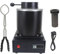 Hlixzoy Noir,1KG,Four De Fusion Électrique Numérique avec Fusion Au Creuset De Graphite, Four De Fusion À Moyenne Fréquence De l'or, De l'argent, du Cuivre Et De L'Aluminium