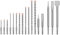 hsawbit 17-Piece SDS Plus Drill and Chisel Set, SDS Masonry Drill Bit Hammer Drill Bit for Concrete, Brick, Cement, Stone and Masonry
