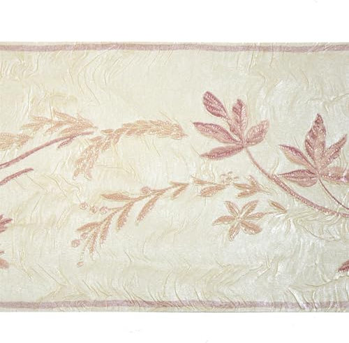 YöL Eleganza Venezia Border - Botanical Textured Wallpaper - Paste The Paper