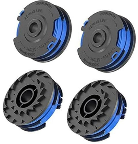 Wivplex Bobine de Fil de Coupe-Bordures Greenworks, diamètre 1,65 mm, Fil Double de 8,3 m de Long, for Coupe-Bordures 40 V G40LT, G40LTK2 et G40LTK2x (4) Bobine pour Tondeuse à Gazon