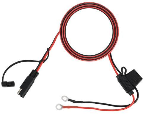 Riybyds 3.1Amp Adaptador Cargador para Moto, Cargador USB Moto, Convertidor SAE a USB, Dispositivos de carga SAE, Compatible Teléfonos, GPS y Cámaras Deportivas, Capuchón Impermeable, Entrada 12-24V