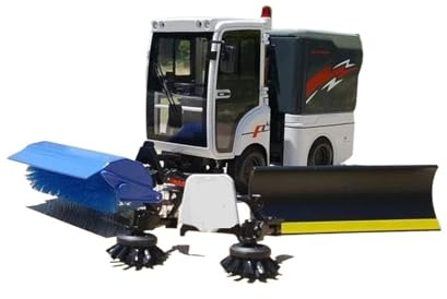 1:18 For Articulated Road Sweeper Alloy Sanitation Vehicle Model Collection Souvenir Display Bedroom Decoration