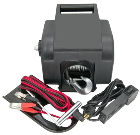 SMTYXS Electric Trailer Winch Portable Detachable Yacht Motor Winch Wireless Remote Control Marine Powerful Performance