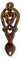 Eternal Knot Hand carved Welsh Love Spoons