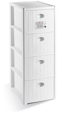 CASSETTIERA ELEGANCE 30X40X80 SL BIANCA