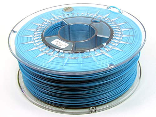 POPESQ® 1 Kg x Premium Filament 3D Drucker PET-G PETG 1.75mm Blau (Hell) / Premium Filament 3D Printer PET-G 1.75mm Blue Azure #A2614