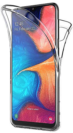 AICEK Compatible Samsung Galaxy A20e Hülle, 360°Full Body Transparent Silikon Schutzhülle für Samsung A20e Case Durchsichtige TPU Bumper Galaxy A20e Handyhülle (5,8 Zoll)