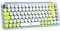 Logitech POP Keys Mechanische kabellose Tastatur mit anpassbaren Emoji-Tasten, Italienisches QWERTY-Layout - Grün/Lila