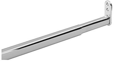 vasalat Kleiderstange ausziehbar 40-60 cm, robust & vielseitig - ausziehbare Kleiderstange, Garderobenstange bis 20kg belastbar - Schrankrohr ausziehbar mit Halterung