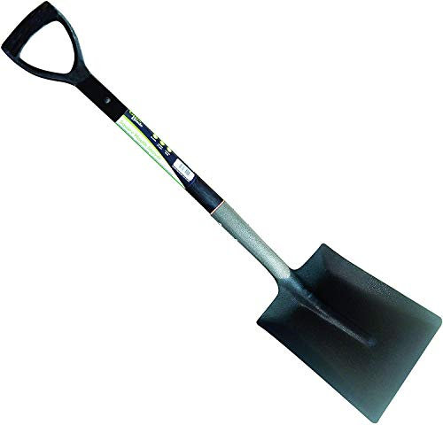 Unibos Square Mouth Shovel Large Rust Resistant Steel Digging Shovel Spade