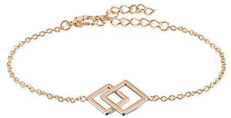 Boccia Damen Armband aus Titan in der Farbe Rosegold, antiallergen, 21cm, 03021-02