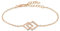 Boccia Damen Armband aus Titan in der Farbe Rosegold, antiallergen, 21cm, 03021-02