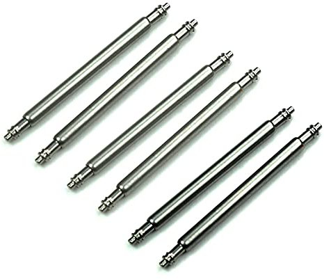 Sulla 6 Federstege 21mm Edelstahl Uhrenstifte (Ø 1,5 mm) für Uhren und Armbänder
