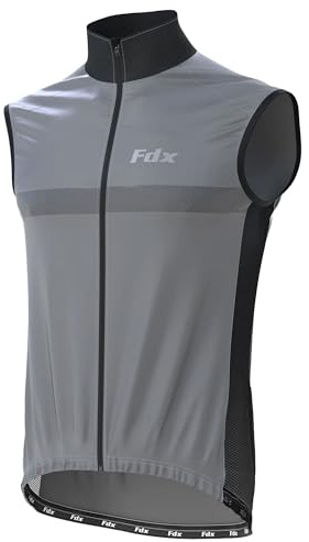 FDX Women's 360 Cycling Gilet Waterproof Hi-Viz Windproof Cycling Vest | Stay visible and protected with a waterproof, windproof cycling vest featuring 360° reflective detailing