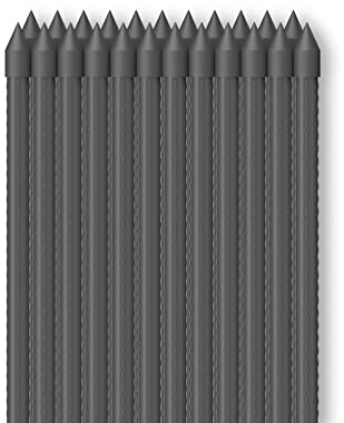 AC Infinity Estacas, 61cm para Plantas de jardín de, Varillas de Metal Resistentes con Revestimiento Protector, Paquete de 25 para Tomates, árboles y vides en jardinería hidropónica