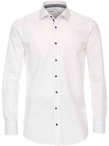 Venti - Modern Fit - Herren Langarm Hemd (123963500), Größe:43, Farbe:Weiß (000)