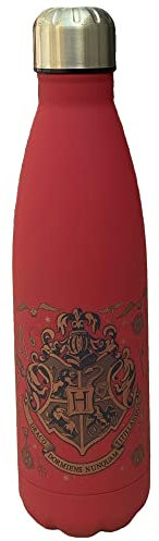Botella Harry Potter Hogwarts de acero inoxidable con tapón desenroscable, 500 ml