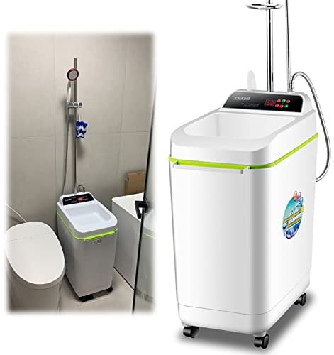 Scaldabagno Istantaneo, Macchina Da Bagno Mobile Elettrica, 0-55 ℃ Scaldabagno Intelligente, per Cucina, Bagno, Campeggio, Giardino, Esterno, 220V 2000W 100L