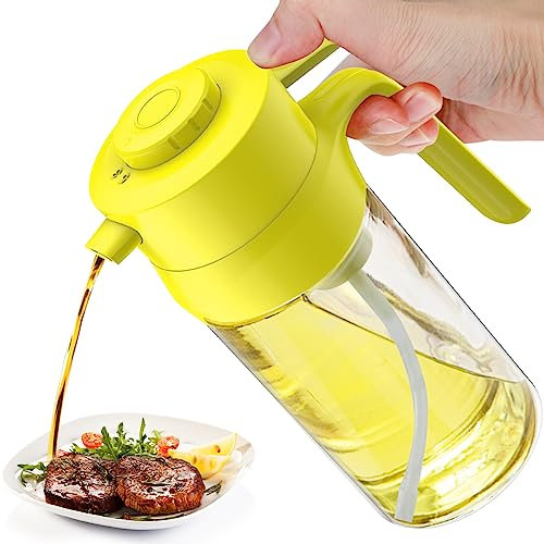 Ölflasche Ölspender Intelligente Dosierte 3ml/5ml Ölflasche mit Ausgießer Essigflaschen Olivenölflasche Behälter Gewürzflasche 500ML für Küche BBQ