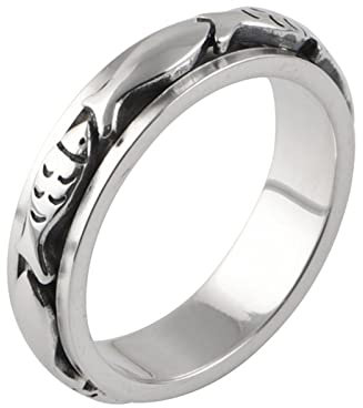 Skcess Münner Ringe, Eheringe Fisch Men Ring Men Fashion Schmuck Ehering Verlobungsring Freundschaftsring