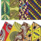 Stoff mit afrikanischem Druck, 50 x 40 cm, böhmisches Ankara-Ethno-Muster, Fat Quarters Stoffbündel, mehrfarbig, afrikanisches vorgeschnittenes Patchwork für Gesichtsbedeckung, Nähen, Basteln,